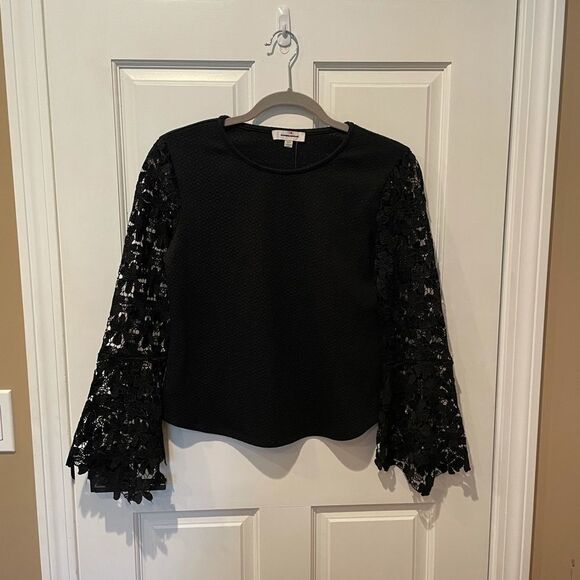 NWT Anthropologie Eri & Ali Black Lace Long Sleeve XSP B-1127 - Picture 5 of 6